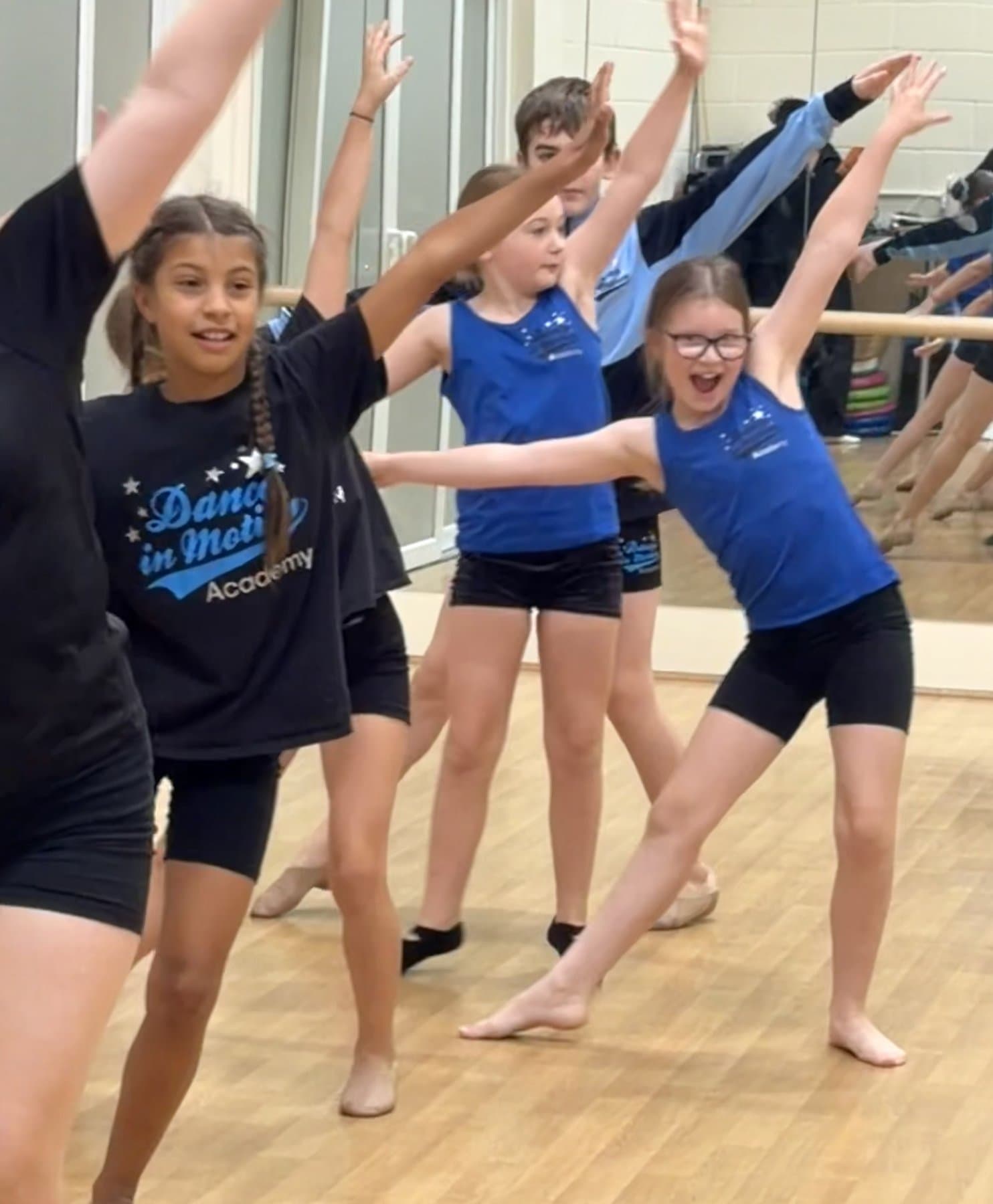 Holiday camp students enjoying a studio session