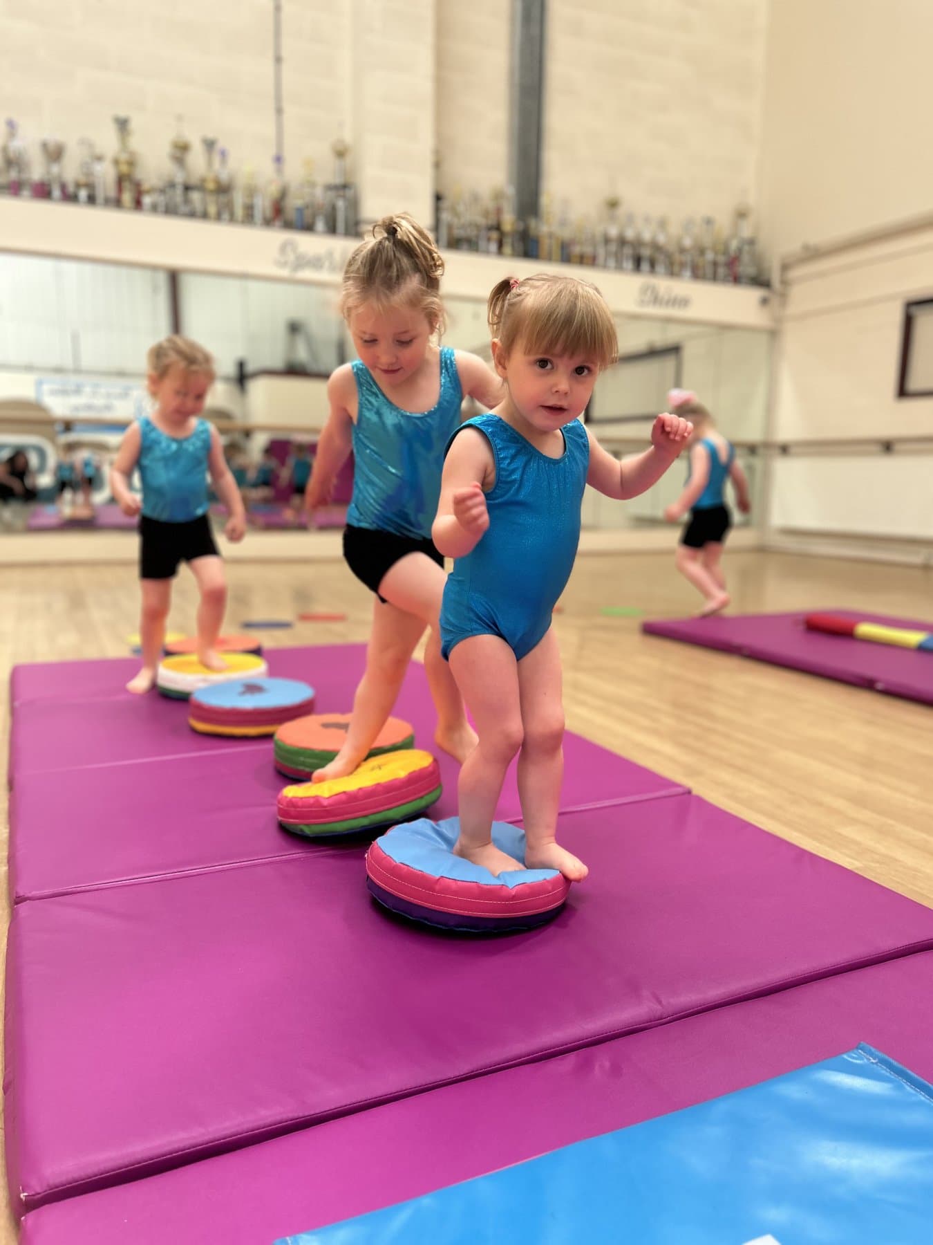 Totz in Motion pre-school dancers in the studio