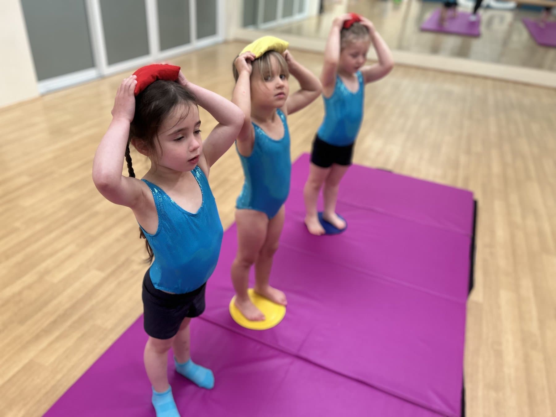 Little dancers in a Totz in Motion class